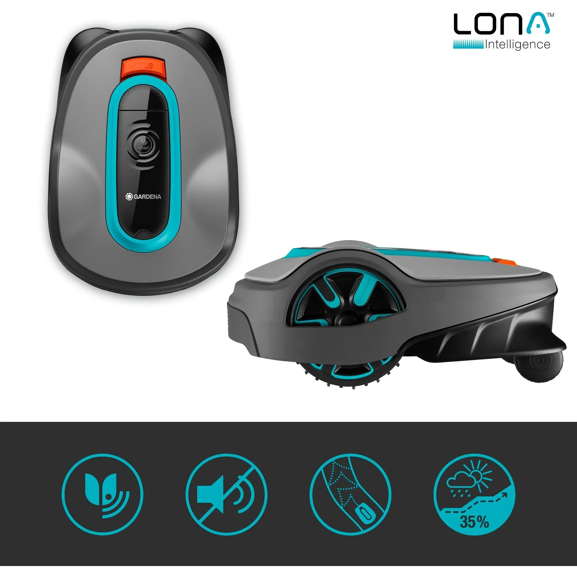 Tondeuse robot Gardena smart Sileno life Set 750 (Gardena 19701-60)