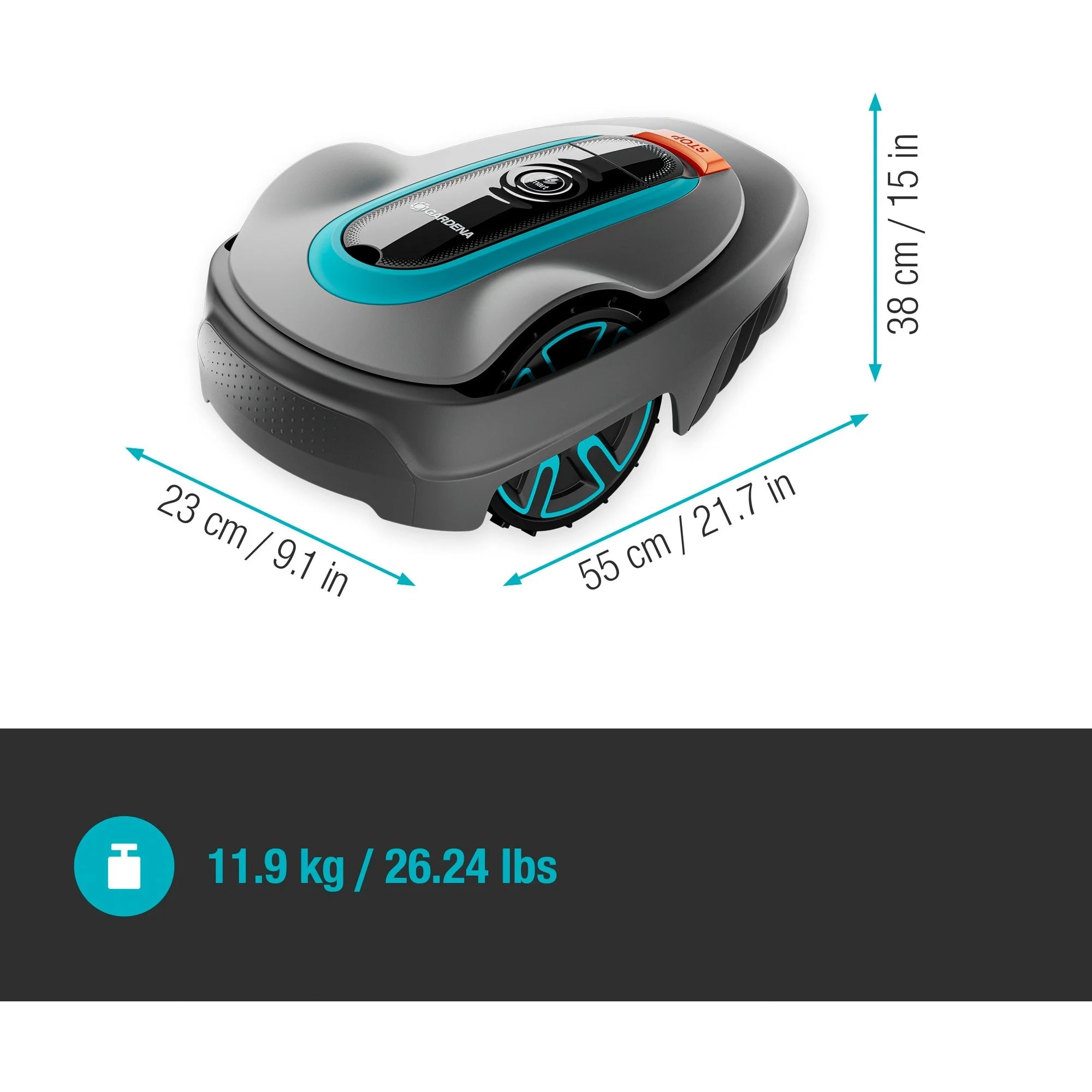 Tondeuse robot Gardena smart Sileno city 400 (Gardena 19605-60)