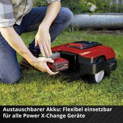 Tondeuse robot Einhell Expert FREELEXO 1200 LCD BT + batterie 5.2Ah