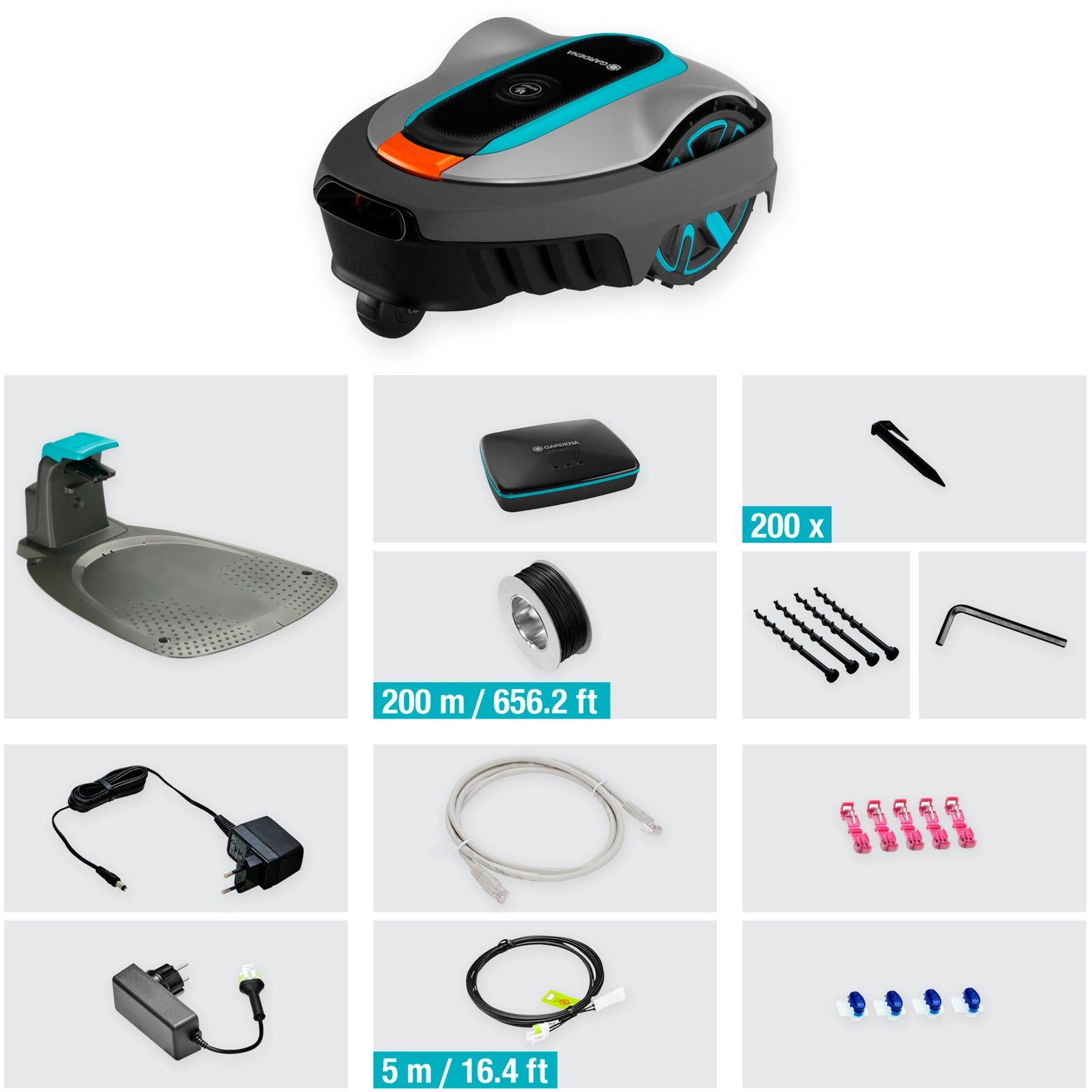 Tondeuse robot Gardena smart Sileno city Set 600 (Gardena 19603-60)