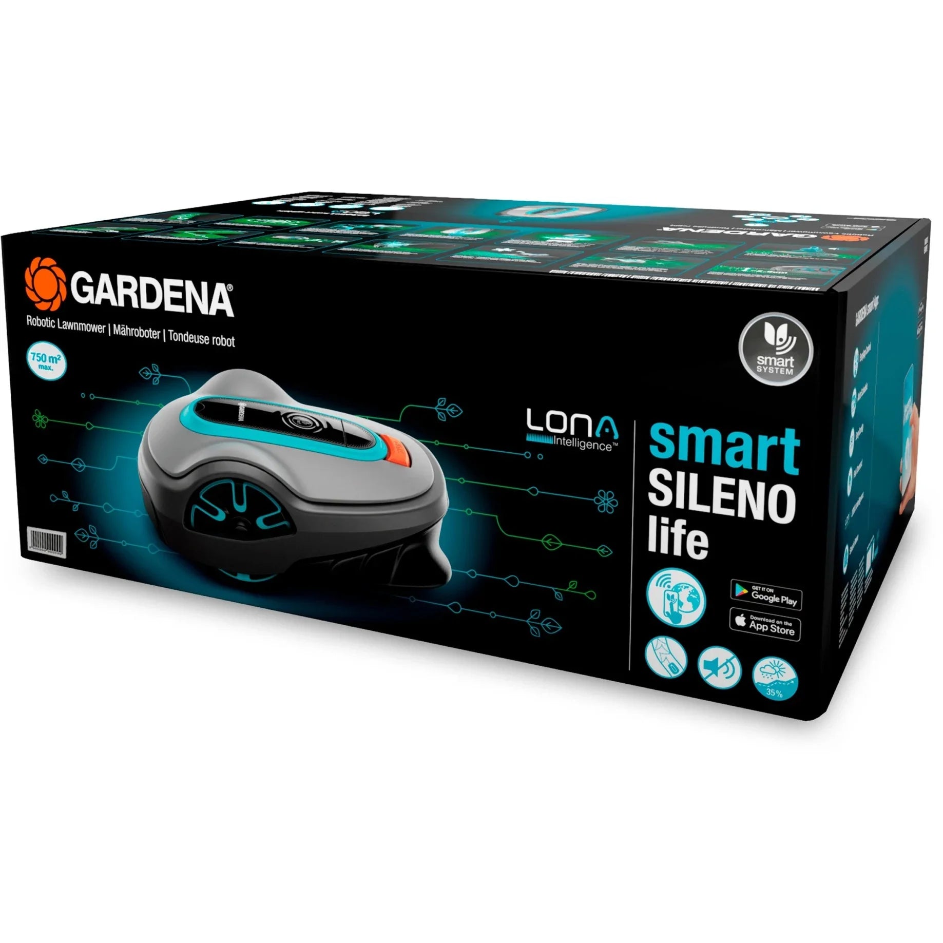 Tondeuse robot Gardena smart Sileno life Set 750 (Gardena 19701-60)