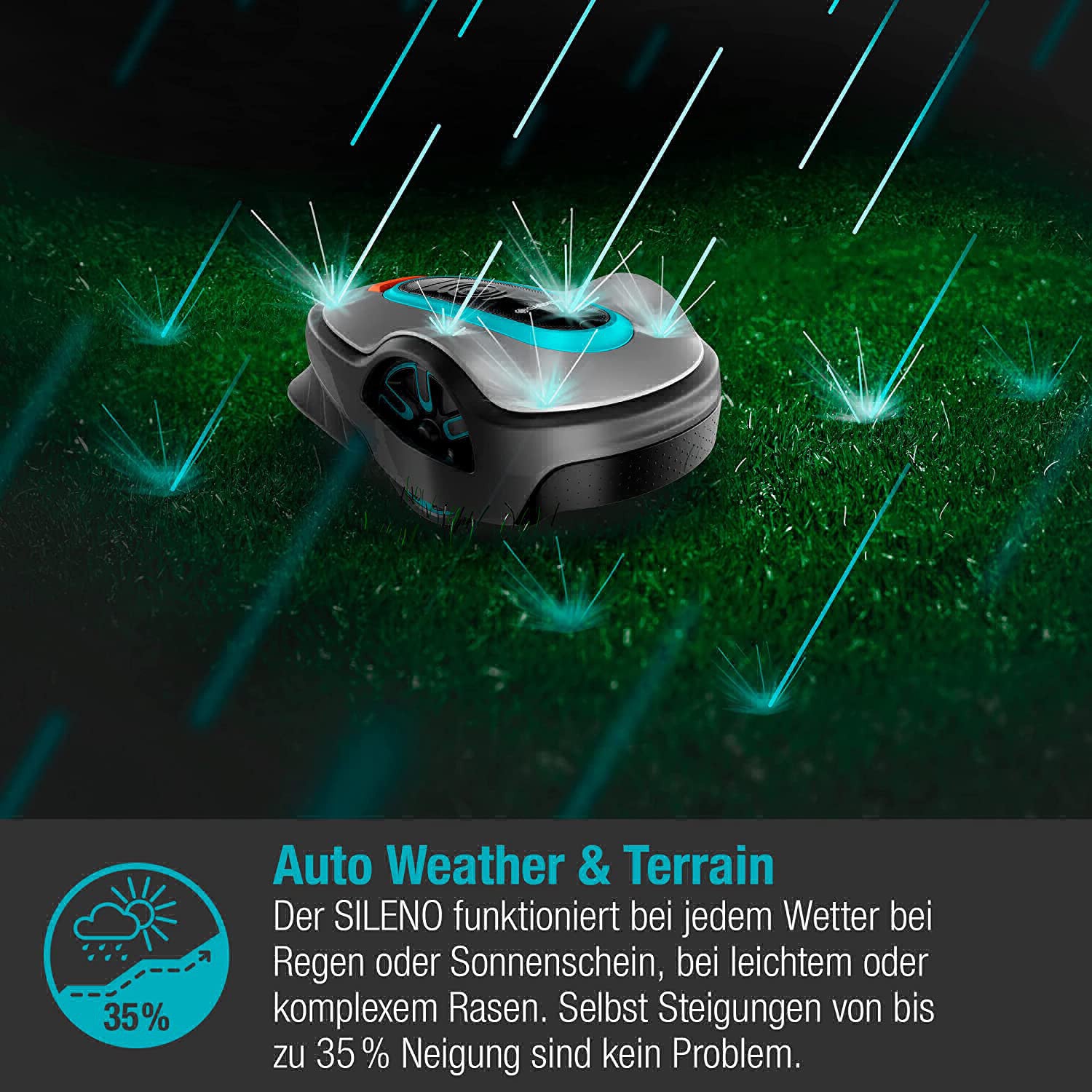 Tondeuse robot Gardena Sileno Life 750 (Gardena 15101-20)