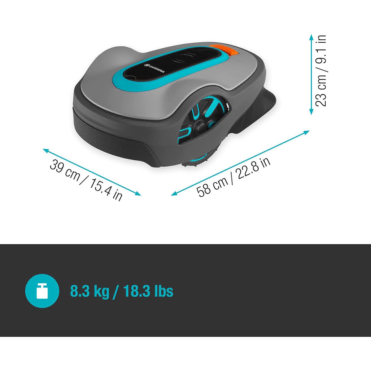 Tondeuse robot Gardena Sileno Life 750 (Gardena 15101-20)