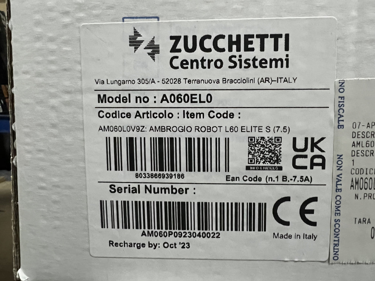 Tondeuse robot Ambrogio L60 Elite S+ (AM060L0V9Z)