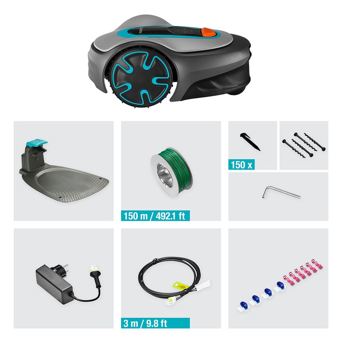 Tondeuse robot Gardena Sileno minimo 250 (Gardena 15201-34)