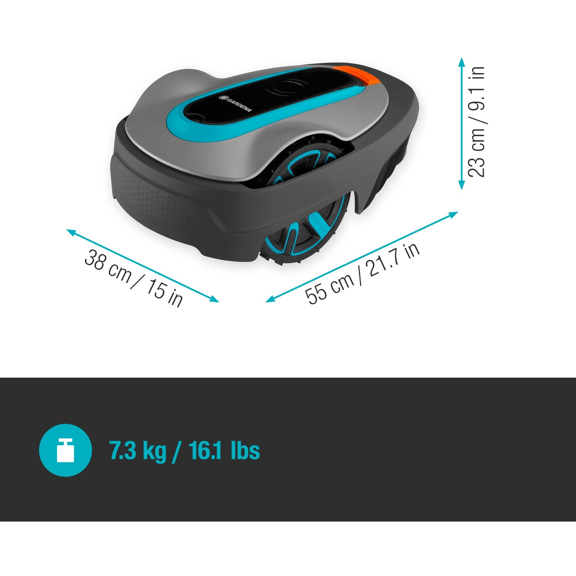Tondeuse robot Gardena Sileno city 600 (Gardena 15010-20)