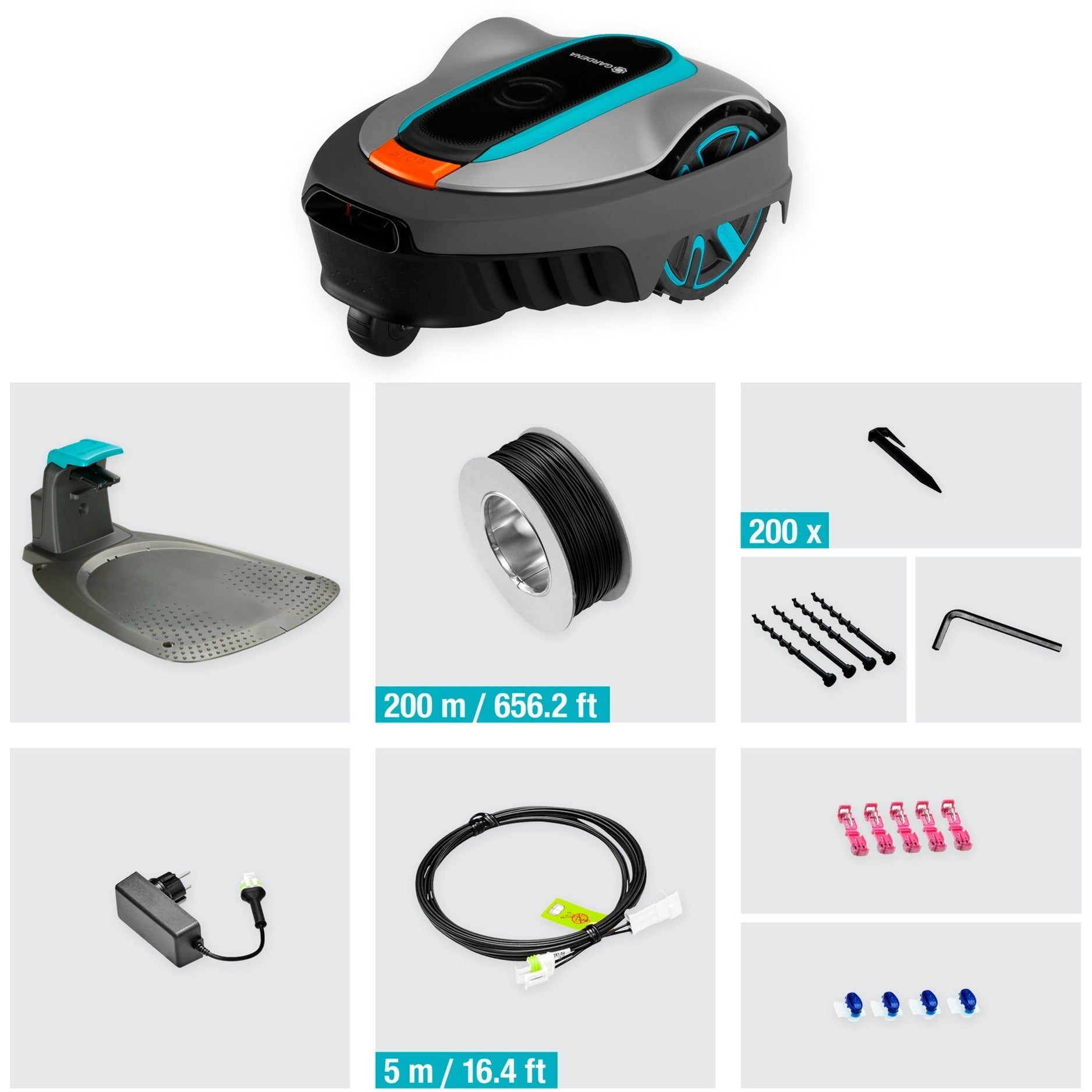 Tondeuse robot Gardena Sileno city 600 (Gardena 15010-20)