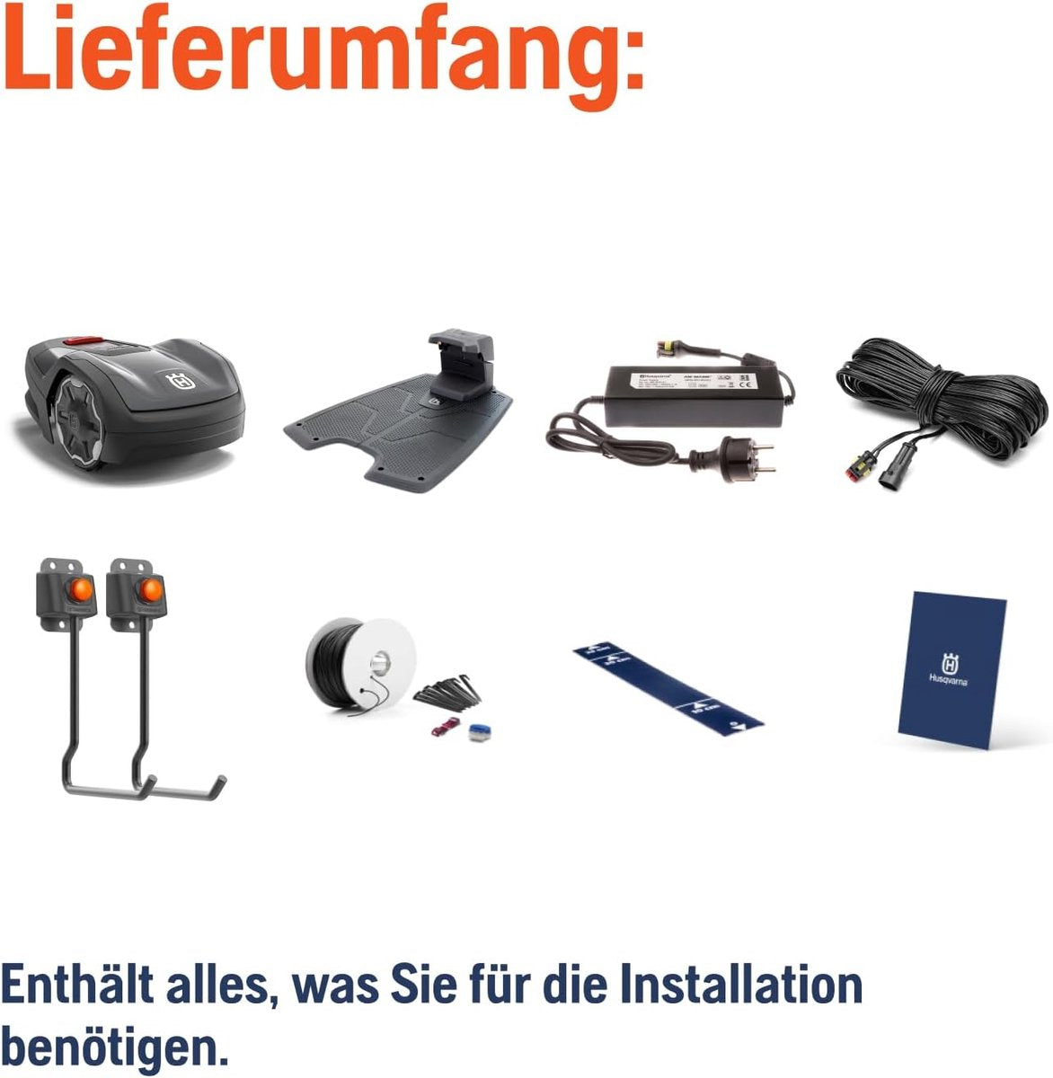Tondeuse robot Husqvarna Aspire R4 + Kit d'installation
